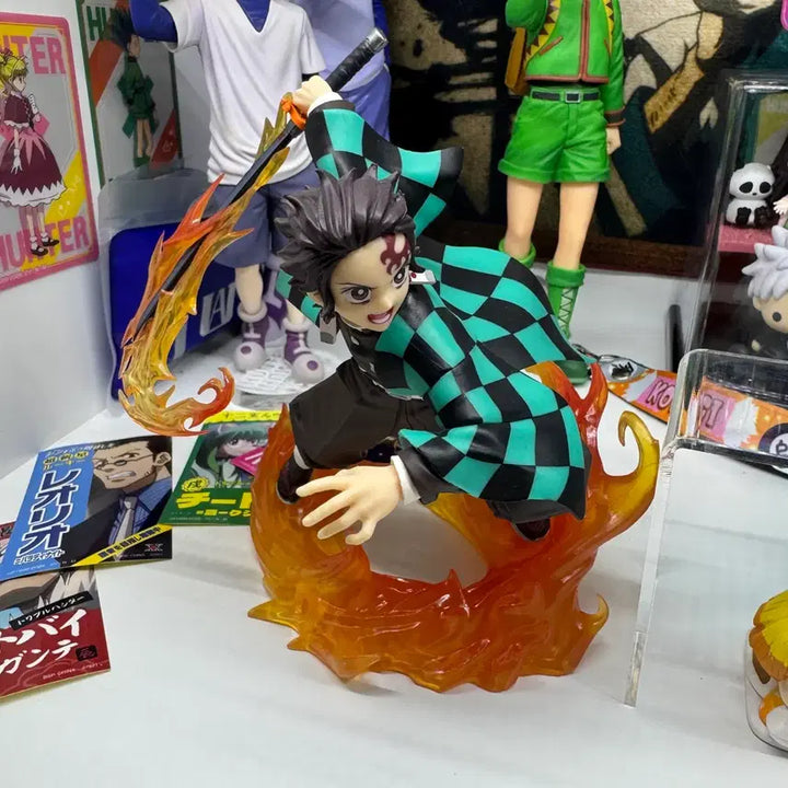 [BUNJANG] Demon Slayer Tanjiro &amp; Akaza Figure Bundle / 귀멸의 칼날 탄지로 아카자 피규어 일괄