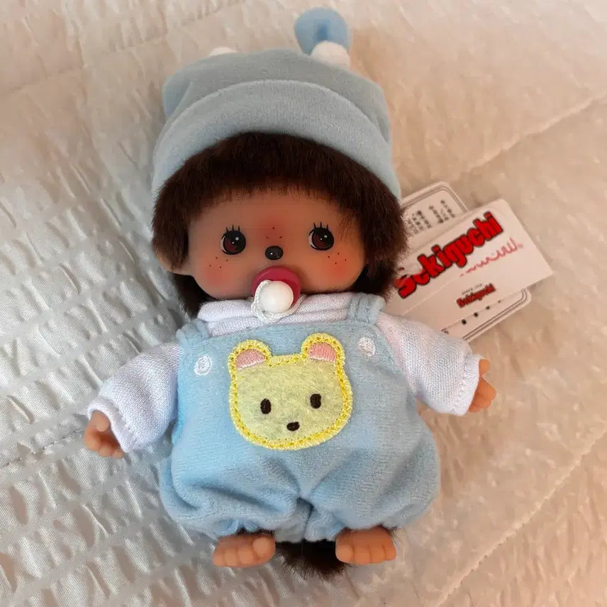 [BUNJANG] Sekiguchi Monchhichi Bebichhichi Doll Blue / 세키구치 몬치치 베비치치 인형 블루