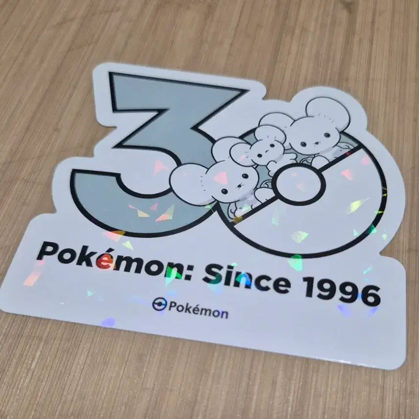 [BUNJANG] Pokemon 30th Anniversary Logo Sticker Family Set / 포켓몬 30주년 로고 스티커 30주년 스티커 파밀리쥐 세식구