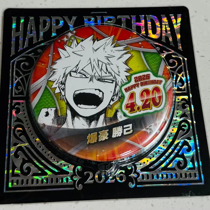 [BUNJANG] My Hero Academia 2026 Bakugo Birthday Can Badge (Sealed) / (미개봉)히로아카 2026 바쿠고 생일 캔뱃지