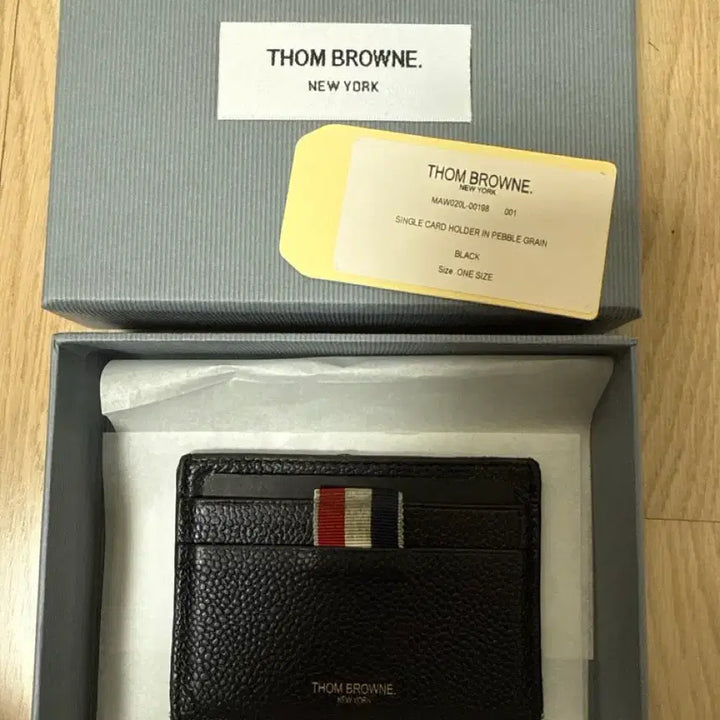 [BUNJANG] Thom Browne Tricolor Stripe Leather Card Holder / 톰브라운 카드지갑