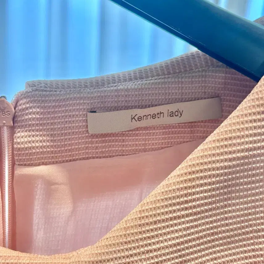 [BUNJANG] Kenneth Lady Pink Collar Button Detail Long Dress / 케네스레이디 원피스