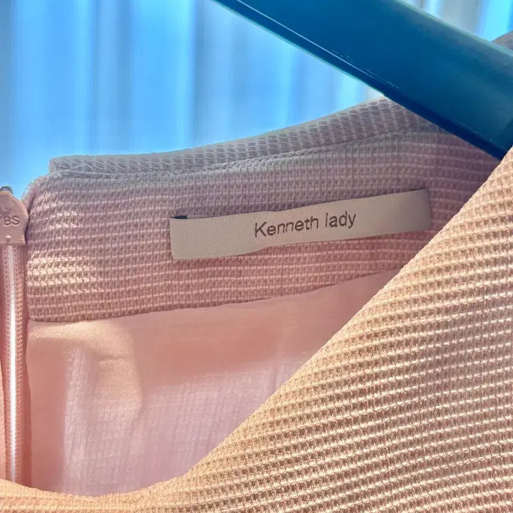 [BUNJANG] Kenneth Lady Pink Collar Button Detail Long Dress / 케네스레이디 원피스