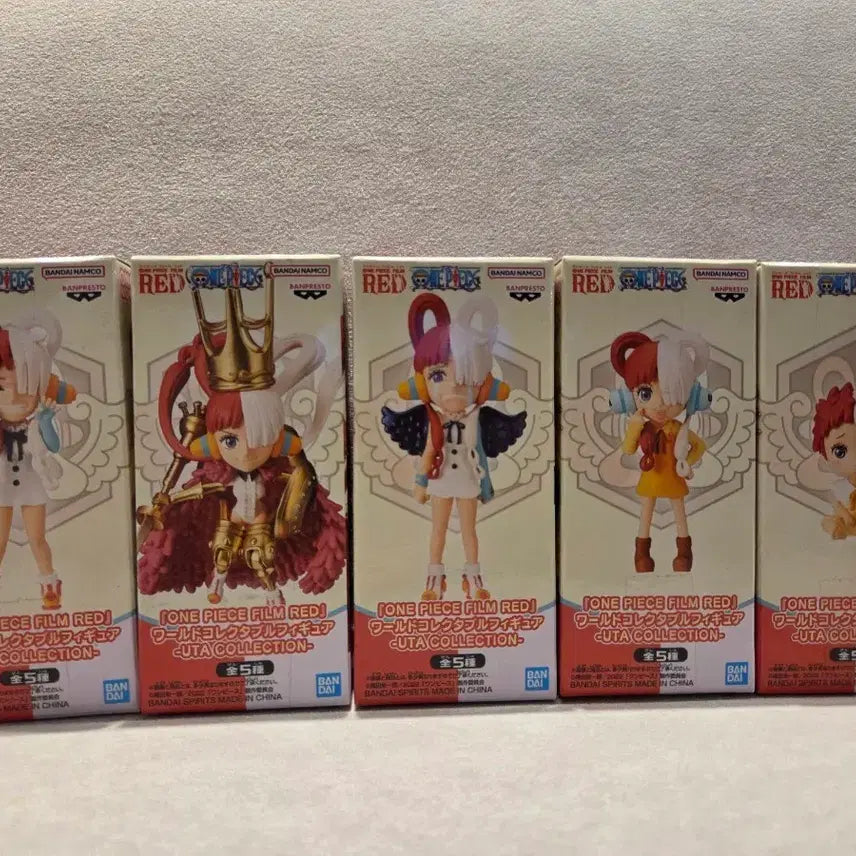 [BUNJANG] One Piece Film Red Uta World Collectable Figure (5-Set) / 원피스 필름레드 우타 월드 콜렉터블 피규어(5종세트)