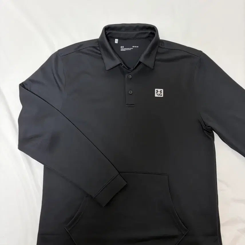[SOLD OUT] 언더아머 골프 블랙 긴팔 폴로티 포켓 L