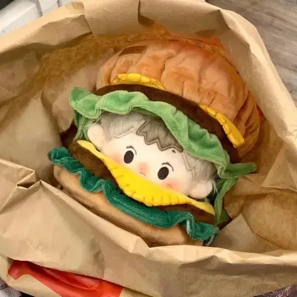 [BUNJANG] 20cm Doll Hamburger Hat / 20cm인형용 햄버거모자