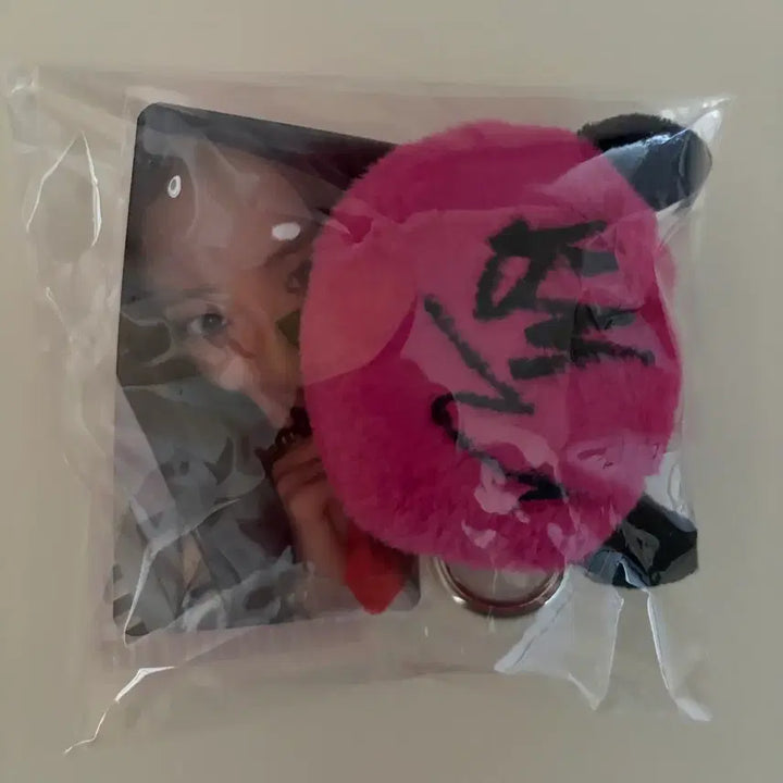 [BUNJANG] BABYMONSTER WEGOUP Plush Keychain (Ruka Photocard) / 베이비몬스터 위고업 플러시 키링 (루카 포카)