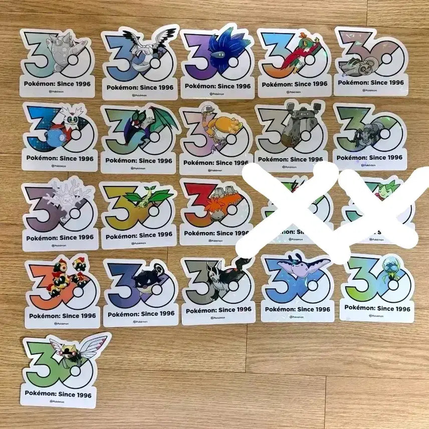 [BUNJANG] Pokemon 30th Anniversary Stickers / 포켓몬 30주년 스티커