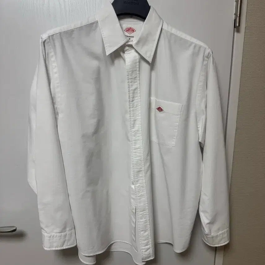 [BUNJANG] DANTON White Logo Shirt / 단톤 셔츠 팝니다.