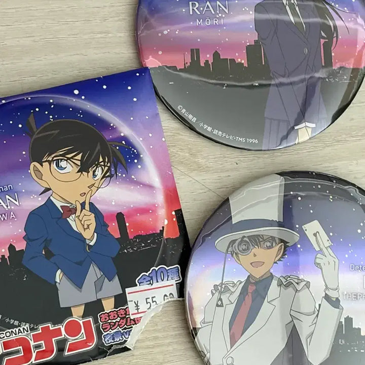 [BUNJANG] Detective Conan Kaito Kid &amp; Ran Mouri Badge Bundle Set / 코난 괴도 키드 미란이 뱃지 일괄