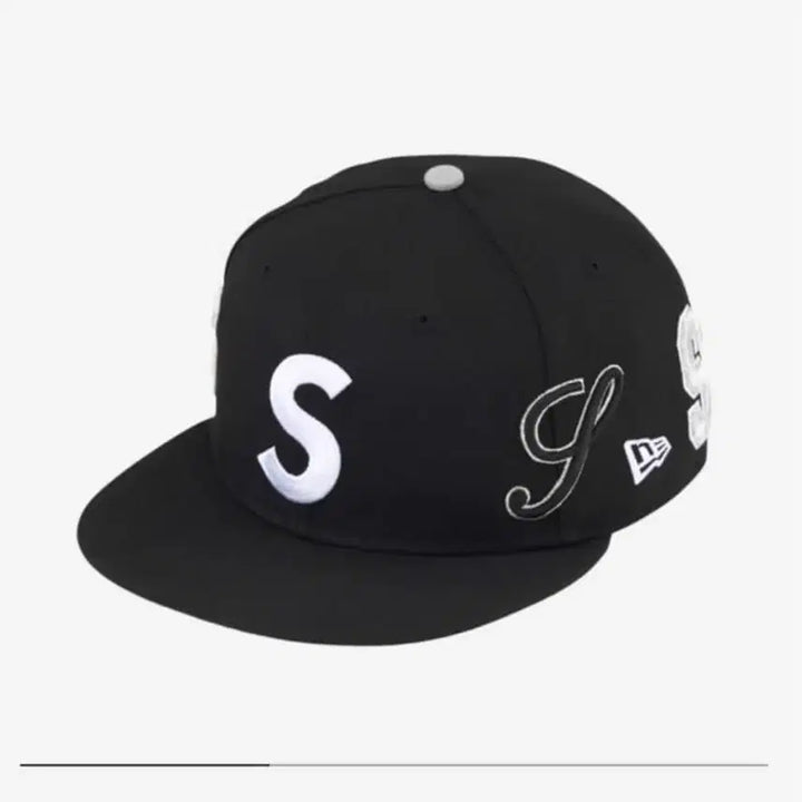 [BUNJANG] Supreme Multi S Logo New Era Black / 슈프림 Multi S 로고 뉴에라 블랙 56.8cm