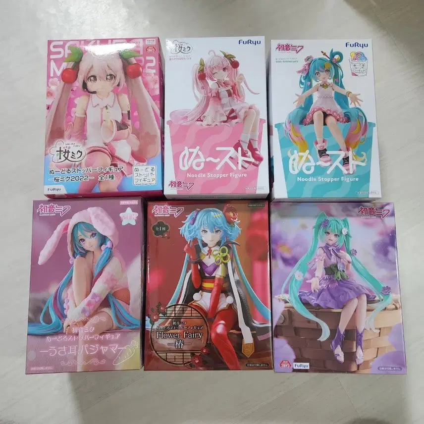 [BUNJANG] FURYU Hatsune Miku Figure 6-Piece Set / 후류 하츠네 미쿠 피규어 6종 세트