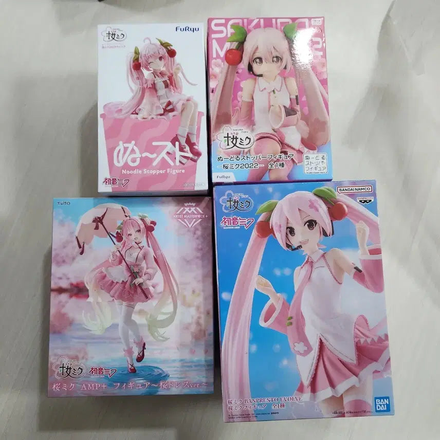 [BUNJANG] Sakura Miku Figure Set (Furyu, Taito, Banpresto) / 사쿠라 미쿠 피규어 (후류/타이토/반프레스토)