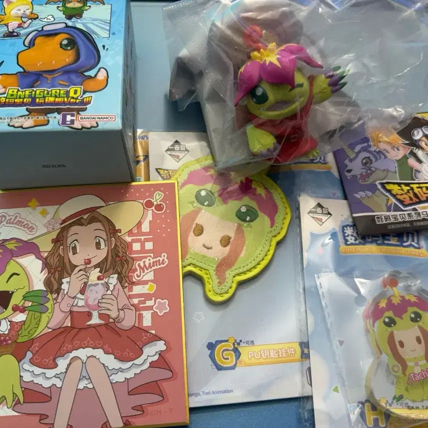 [BUNJANG] Digimon Palmon Goods Set (Figure, Keychain, Badge) / 디지몬 팔몬 굿즈 모음 (피규어/키링/뱃지)