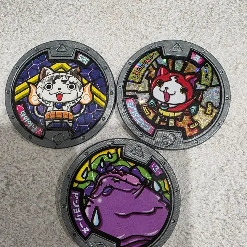 [BUNJANG] Yo-kai Watch Yo-kai Medal Jibanyan Diamondnyan Bundle Set / 요괴워치 요괴메달 지바냥 다이아냥 일괄판매