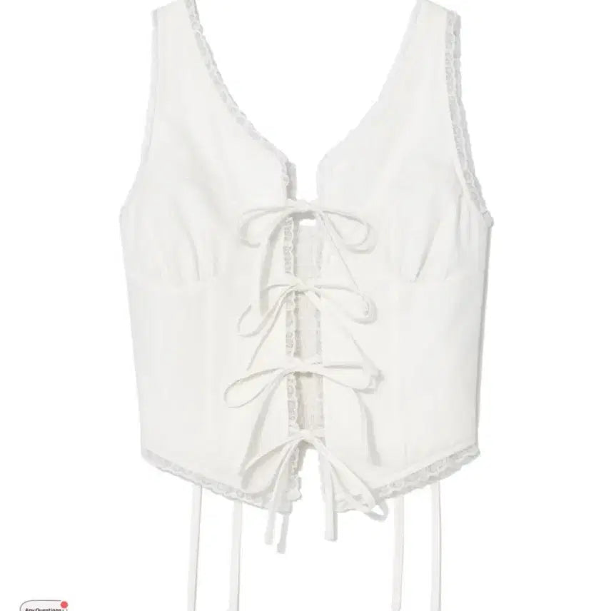 [BUNJANG] Glony Garden Sleeveless Top White M / 베몬 아사 착용) 글로니 가든 슬리브리스 탑 화이트 M