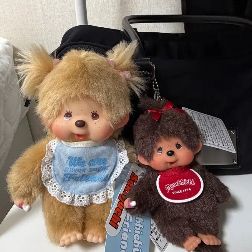 [BUNJANG] Monchhichi Sweet Sugar Braided S / 몬치치 스위트슈가 양갈래 S