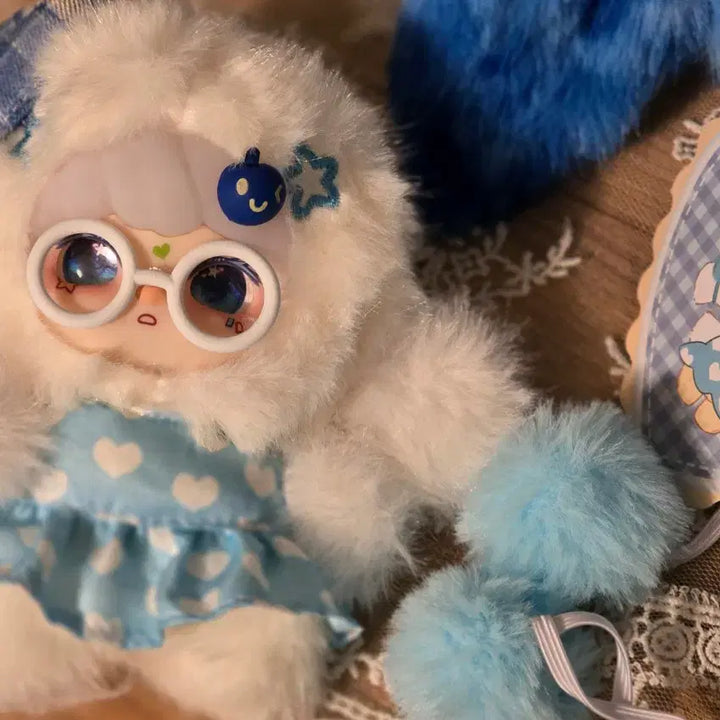 [BUNJANG] Lokiki Sweets Blue and White Plush / 로키키 스위티 (로키키달콤)