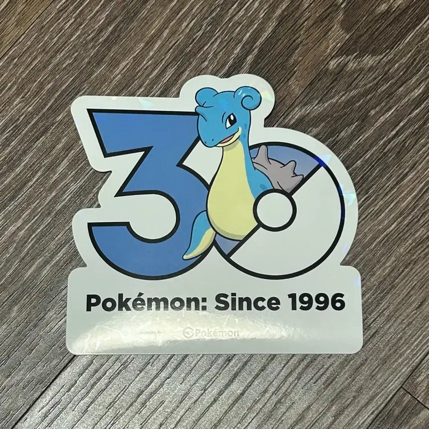 [BUNJANG] Pokemon 30th Anniversary Lapras Sticker / 포켓몬 30주년 라프라스 스티커