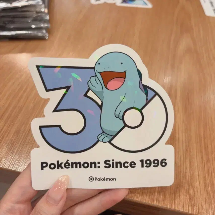 [BUNJANG] Pokemon 30th Anniversary Holographic Sticker / 누오 포켓몬 30주년 기념 스티커