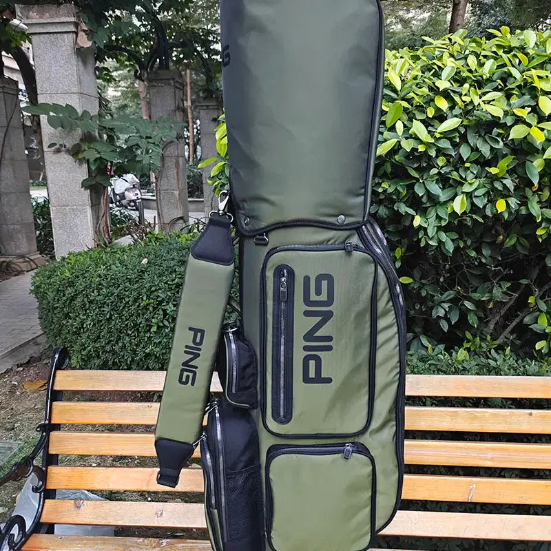 [BUNJANG] Waterproof Pro Caddy Bag (Green) / 골프백 방수 프로 캐디백 (녹색)