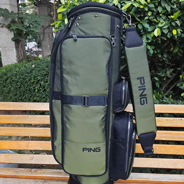 [BUNJANG] Waterproof Pro Caddy Bag (Green) / 골프백 방수 프로 캐디백 (녹색)