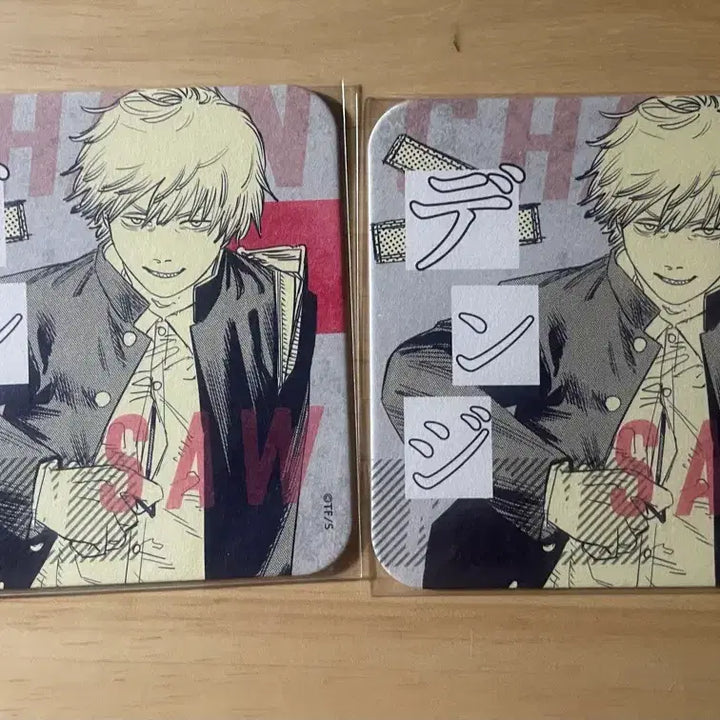 [BUNJANG] Chainsaw Man Art Coaster Denji Bundle Set (2 pcs) / 체인소맨 아트코스터 덴지 2개 일괄