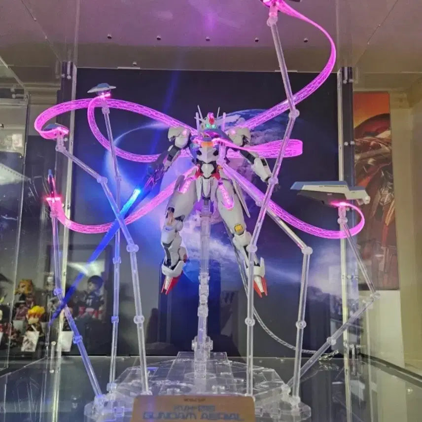 [BUNJANG] Full Mechanics Aerial Gundam with Cosmos LED Upgrade / 풀메카닉 에어리얼 조립품 + 코스모스 led