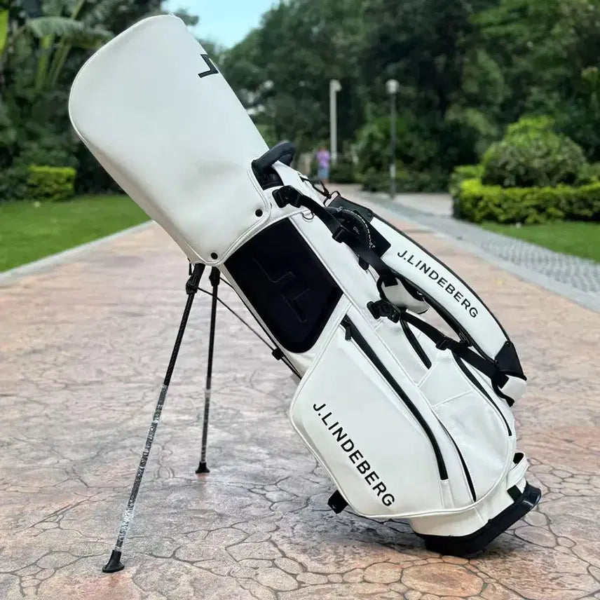 [BUNJANG] New Carbon Fiber Ultra-Light Stand Golf Bag (White) / 골프백 신상 탄소섬유 초경량 스탠드백(화이트)