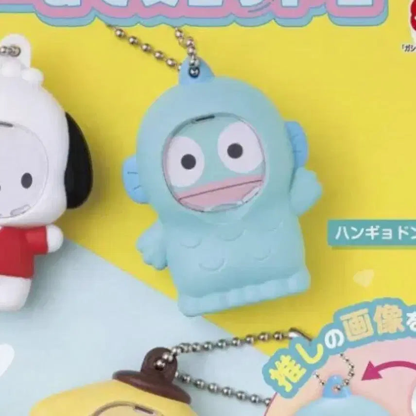 [BUNJANG] Sanrio Hangyodon Photo Frame Mascot Gacha / 산리오 포토프레임 마스코트 가챠 한교동