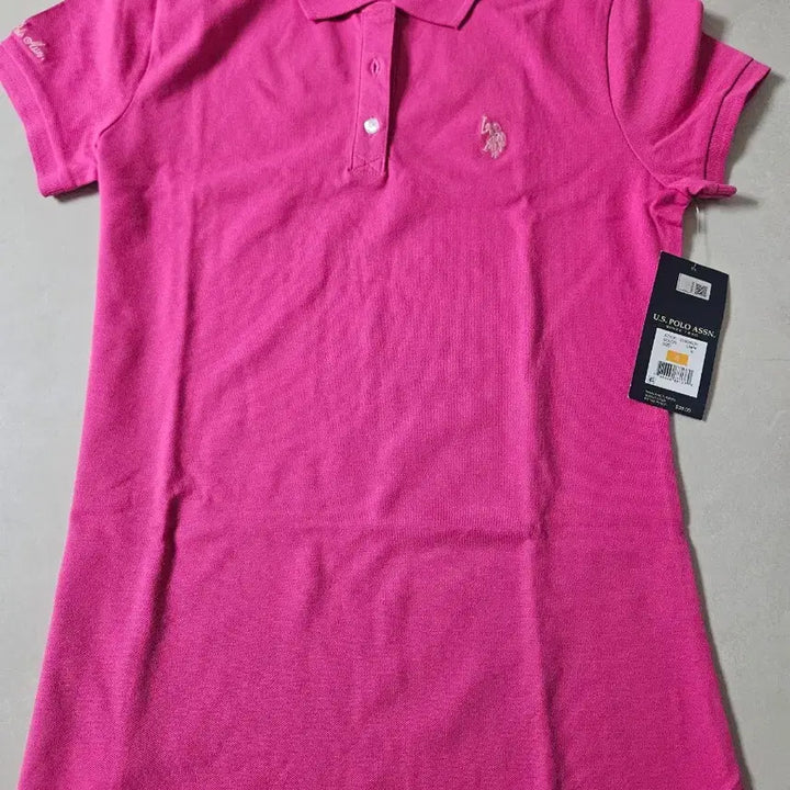 [BUNJANG] U.S. Polo Assn. Pink Short Sleeve Polo Shirt - Size S / 핑크 반팔 us 폴로 assn S사이느