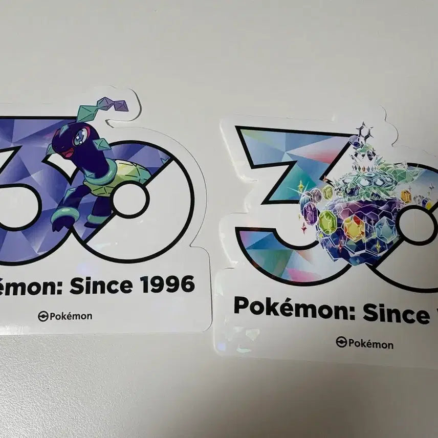 [BUNJANG] Pokemon 30th Anniversary Logo Sticker Terapagos Bundle Set / 포켓몬 30주년 로고 스티커 테라파고스 일괄