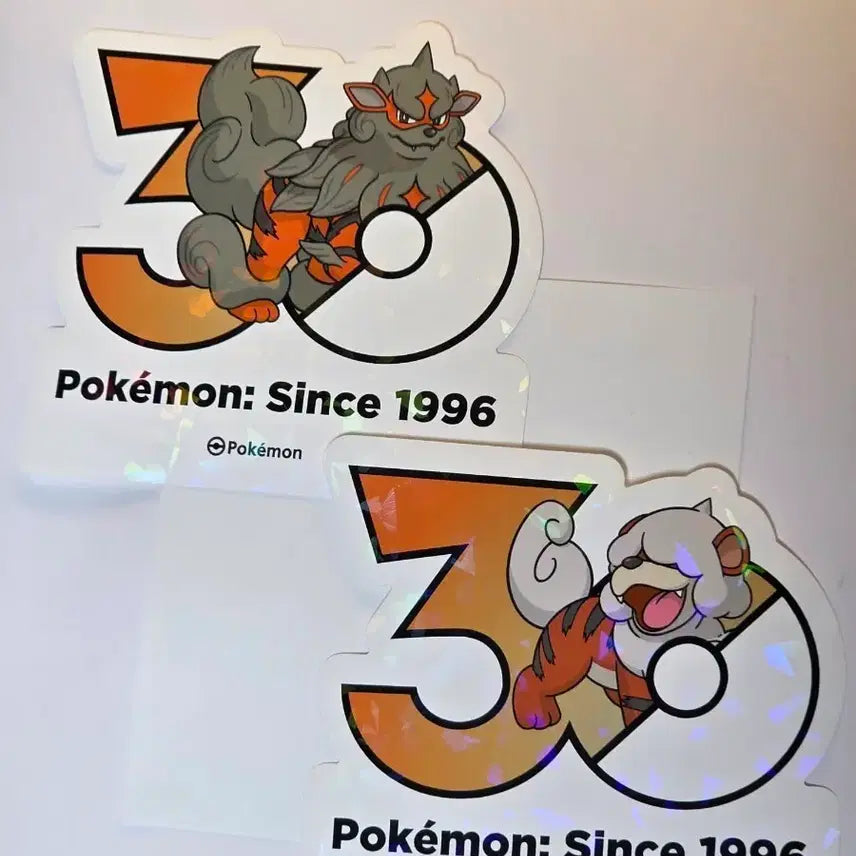 [BUNJANG] Pokemon 30th Anniversary Hisuian Arcanine Sticker / 포켓몬 30주년 스티커 히스이폼 가디 윈디