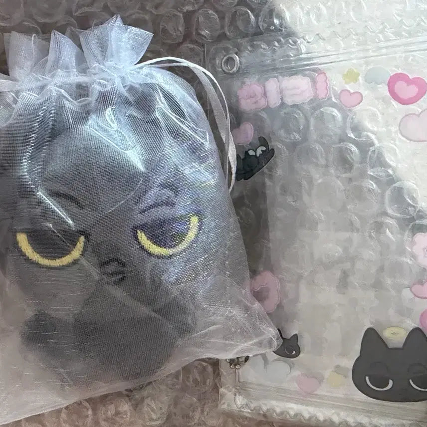 [BUNJANG] ALADDINDRIVE1 RIO Lily Cat Plush Doll &amp; Photocard Holder Set / 알라드라이브원 알디원 ald1 리오 비공굿 인형 리리냥, 포카 홀더 판매