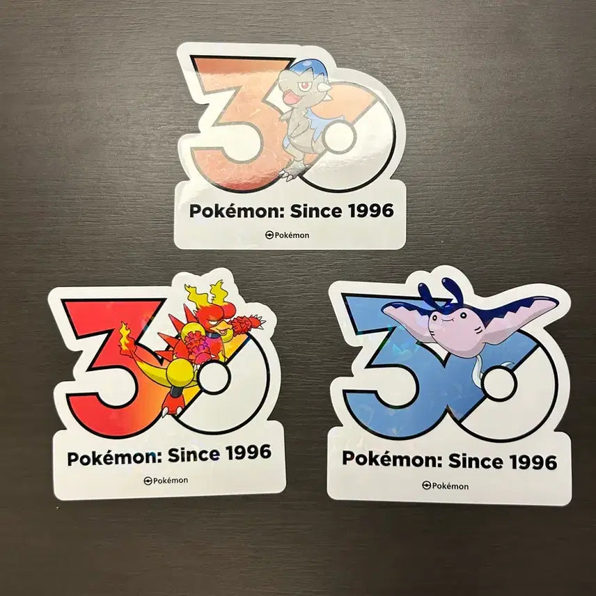 [BUNJANG] Doukendos Magma Bean Pokemon 30th Anniversary Sticker / 두개도스 마그마번 포켓몬 30주년 스티커
