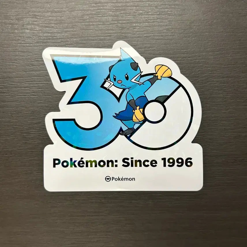 [BUNJANG] Pokemon Sticker Twin Swordfish 30th Anniversary / 쌍검자비 30주년 포켓몬 스티커