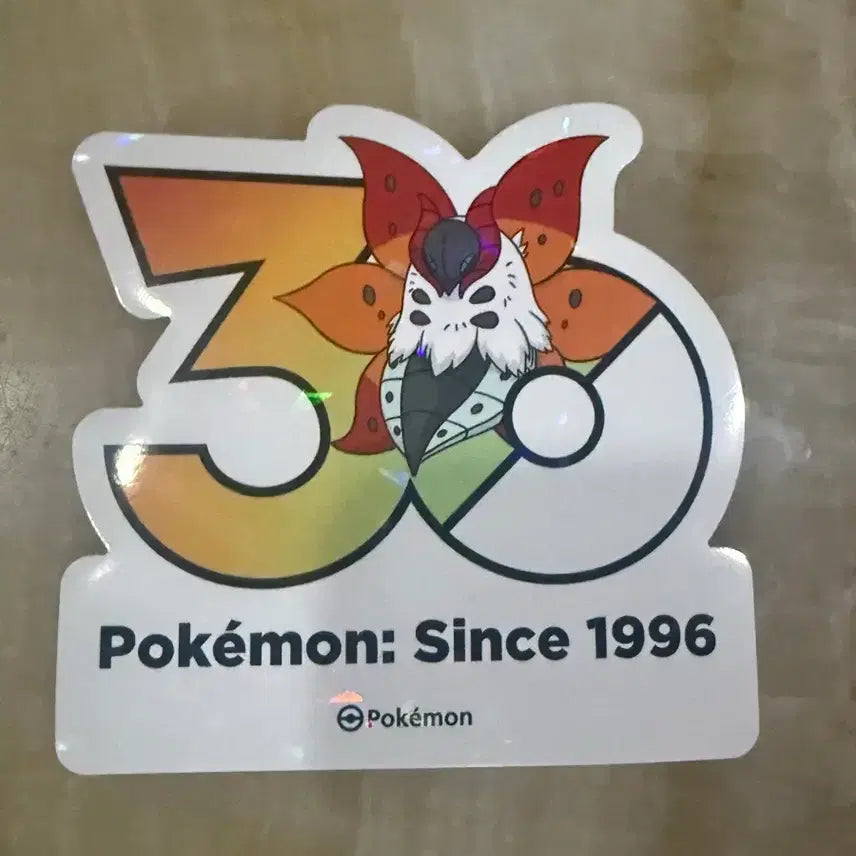 [BUNJANG] Pokemon 30th Anniversary Volcarona Sticker / 포켓몬 30주년 스티커 불카모스