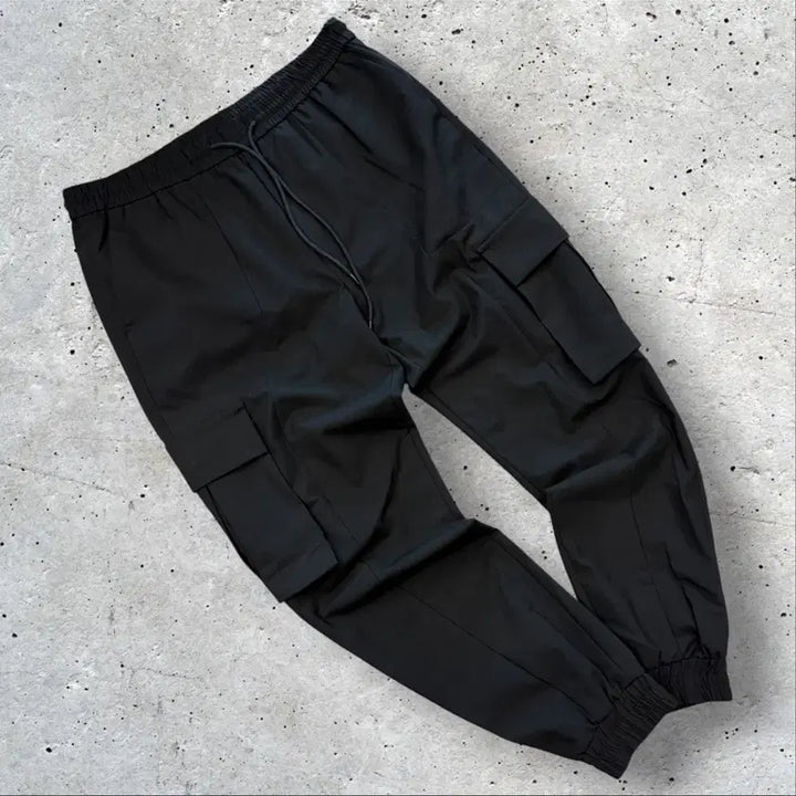 [BUNJANG] 20FW Juun.J Wool Blended Black Cargo Jogger Pants / [50] 20FW 준지 울 블렌디드 블랙 카고 조거팬츠 E38