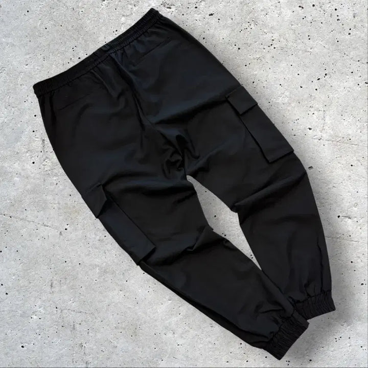 [BUNJANG] 20FW Juun.J Wool Blended Black Cargo Jogger Pants / [50] 20FW 준지 울 블렌디드 블랙 카고 조거팬츠 E38