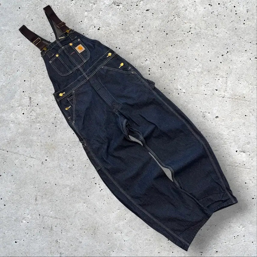 [BUNJANG] Carhartt R08 Denim Overall Pants Navy Size 30 / [30] 칼하트 R08 DNM 네이비 데님 오버롤 팬츠 E39