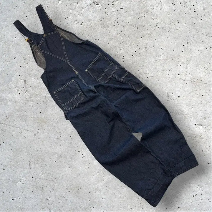 [BUNJANG] Carhartt R08 Denim Overall Pants Navy Size 30 / [30] 칼하트 R08 DNM 네이비 데님 오버롤 팬츠 E39