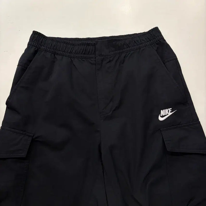[BUNJANG] Nike Black Cotton Cargo Pants / [M] 나이키 블랙 코튼 카고 바지 팬츠 E40