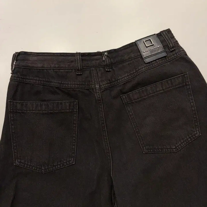[BUNJANG] Wooyoungmi 24SS Black Shirring Detail Drawstring Denim Pants / [48] 24ss 우영미 블랙 셔링 데님 팬츠 E41