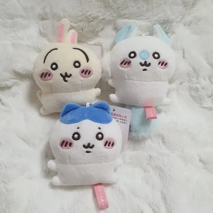 [BUNJANG] Chiikawa Bean Eye Plush Keychain - Usagi, Hachiware, Momonga / 치이카와 먼작귀 콩눈 인형 키링_우사기 하치와레 모몽가