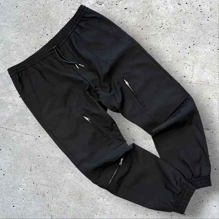 [BUNJANG] Juun.J 21FW Wool Black Zipper Cargo Jogger Pants Size 50 / [50] 21FW 준지 울 블랙 지퍼 카고 조거팬츠 E42