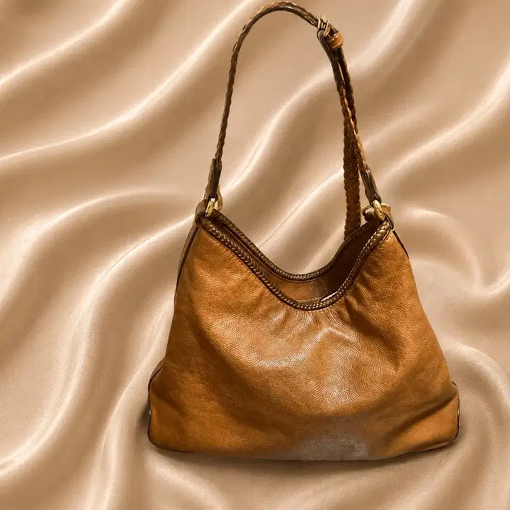[BUNJANG] Gucci Marrakesh Tassel Hobo Bag / 구찌 마라케시 카멜 브라운 가죽 태슬 호보백