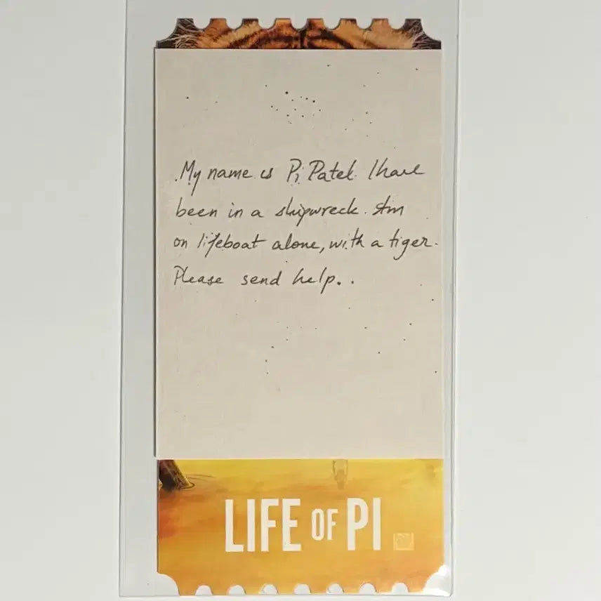 [BUNJANG] Life of Pi Original Ticket / 라이프 오브 파이 오리지널 티켓