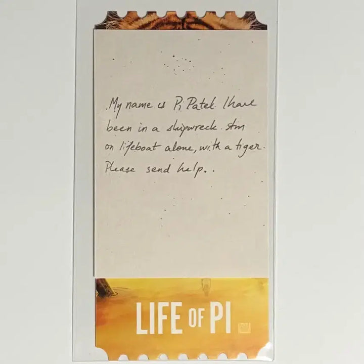 [BUNJANG] Life of Pi Original Ticket / 라이프 오브 파이 오리지널 티켓