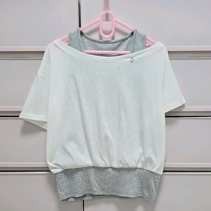 [BUNJANG] Layered Short-Sleeve T-Shirt (New) / 레이어드 반팔티 새상품