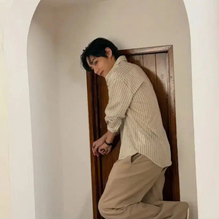 [BUNJANG] RECTO Lea Stripe Shirt S / 렉토(RECTO) 레아 스트라이프 셔츠 S